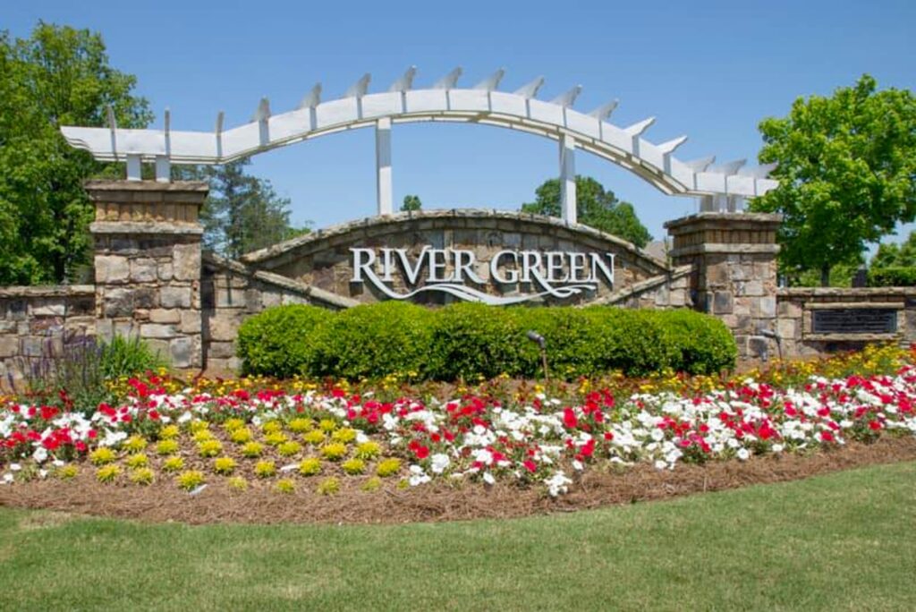 River Green - Neighborhood Tour - Entrance Sign